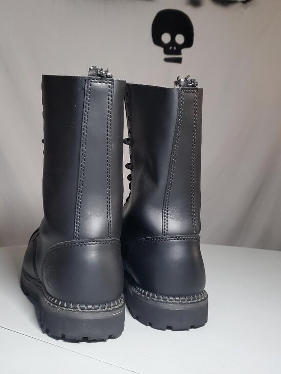 Grinders Herald Black Boots 14 Eye Formal Leather Military Uniform EU44 - Picture 5 of 16
